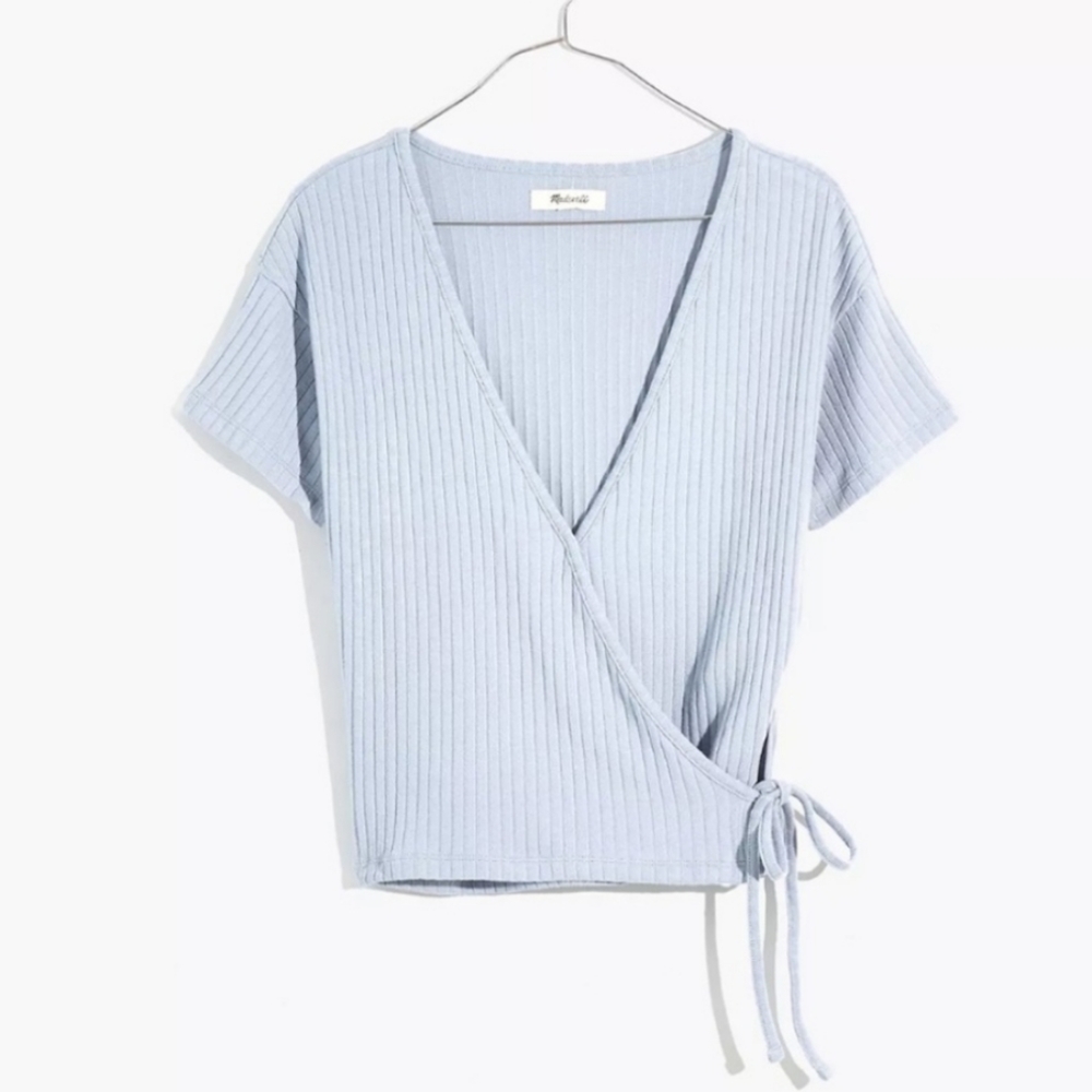 NWOT: Madewell Ribbed Wrapped Top